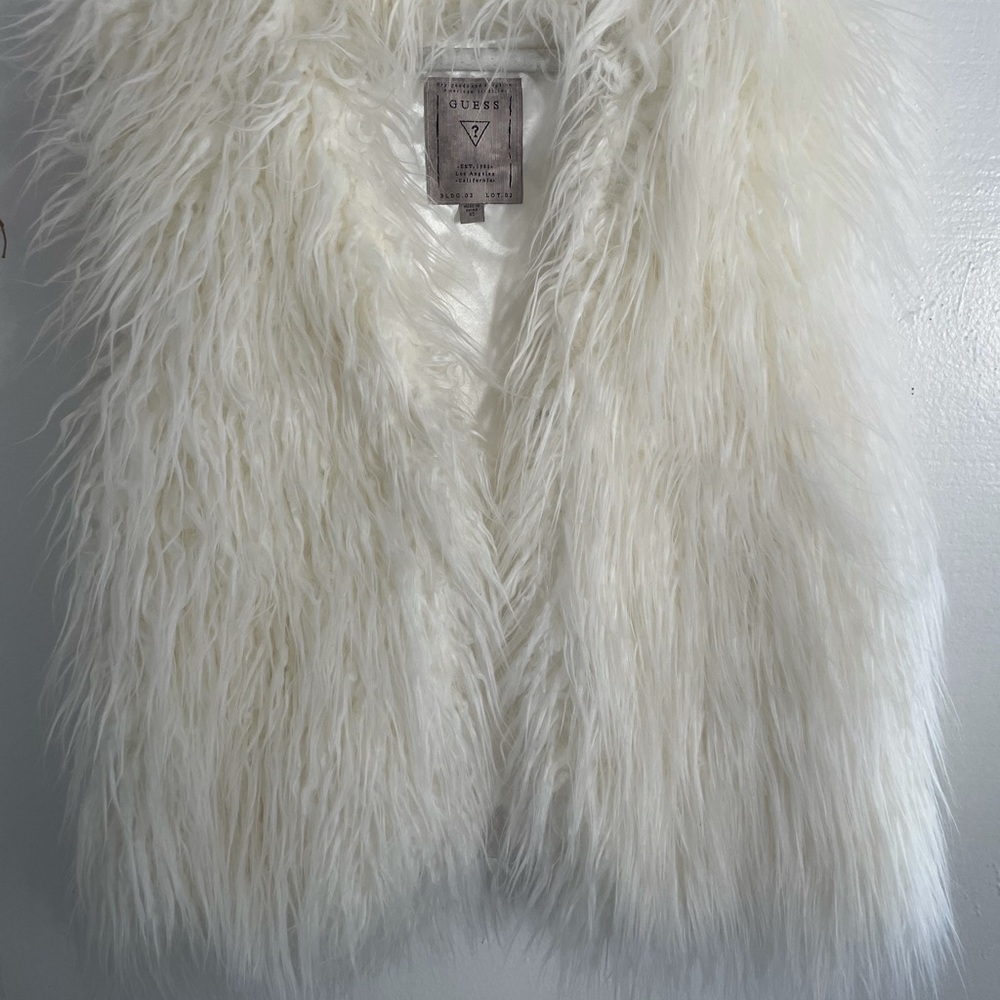 GUESS faux fur vest